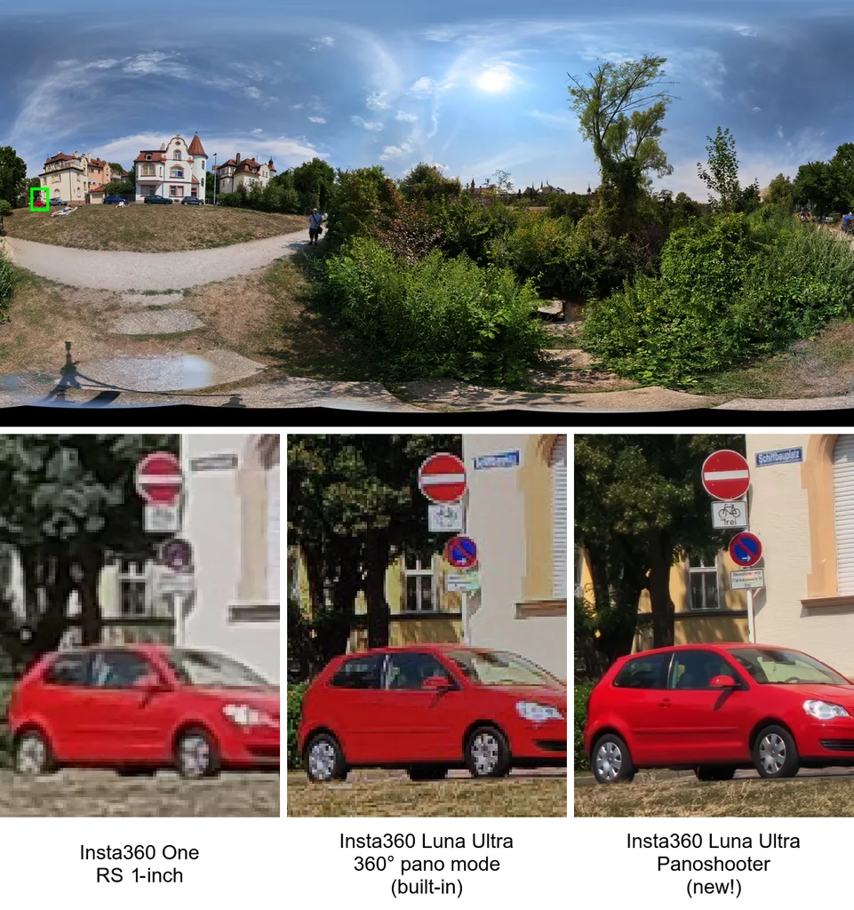 Insta360 Panorama Comparison