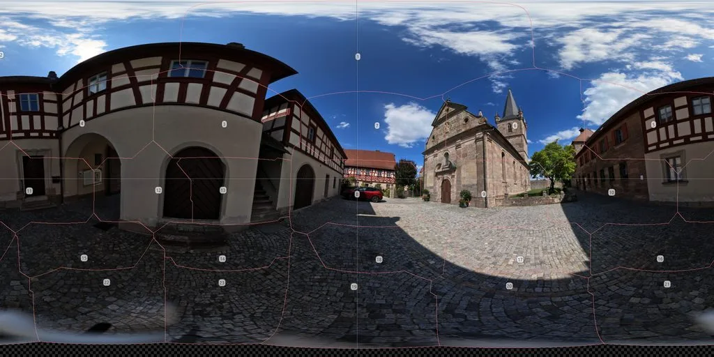 Preview of equirectangular 360° output in PTGui